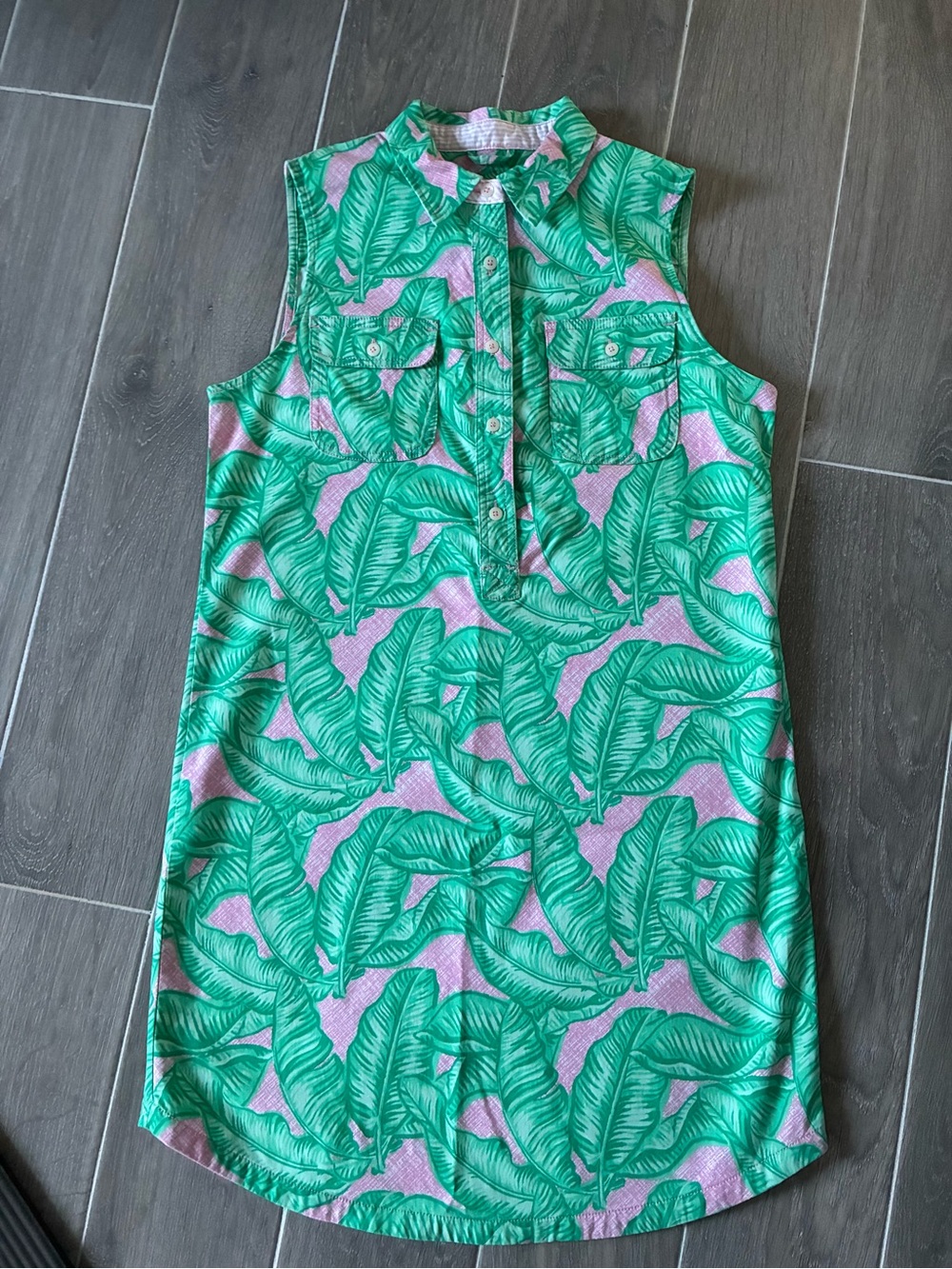 Vineyard Vines Banana Leaf Margo Shirt Dress 4
